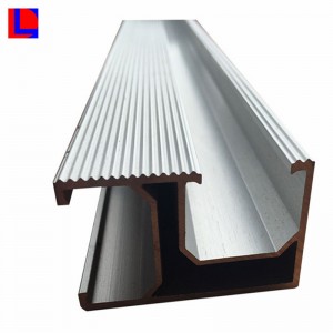 Extruded aluminum solar panel mounting with rail