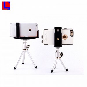 High quality mobile phone camera aluminum telescopic camera tripod for Camping