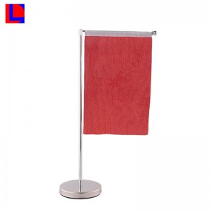 Good quality cheap China aluminum table flag pole with flag and base