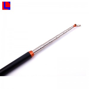 Hot portable aluminum telescopic dog player with hanging and bright ball