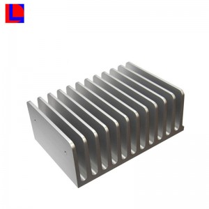 customized silver and yellow anodized aluminum heat sink/radiator